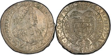 1664-CA 15 Kr Vienna MS62