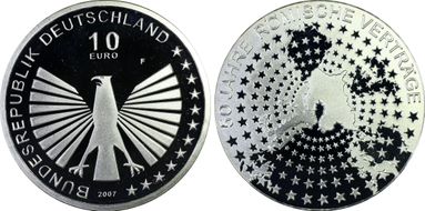 2007-F € 10 Treaty of Rome PR69DCAM