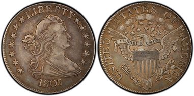 1807 50C Draped Bust XF45