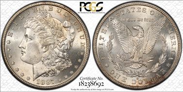 1887-S $1 VAM 2, S/S MS64