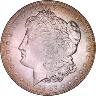 1887 $1 MS64
