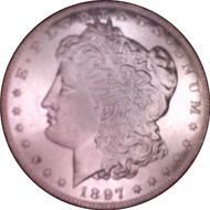 1897 $1 MS65PL