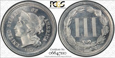 1872 3C J-1186 PR66CAM