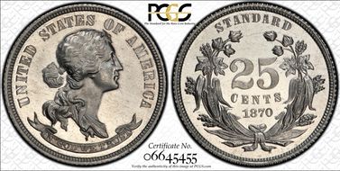 1870 25C J-904 PR66CAM