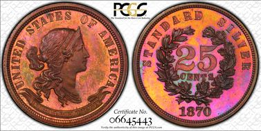1870 25C J-915 PR66RB