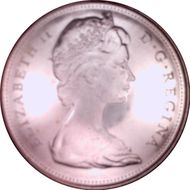 1965 S$1 Type 1 Sm Beads, Pt 5 MS66