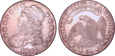 1827/6 50C O-102 AU58