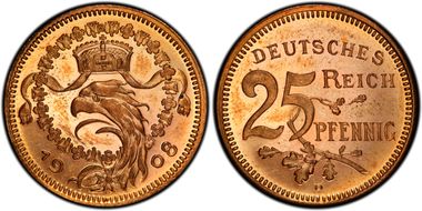 1908-D P25Pfg Sch18G25 PR64RD