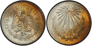 1926-M Peso KM-455  Ag MS67