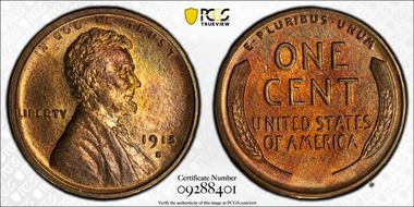 1915-S 1C MS64RD