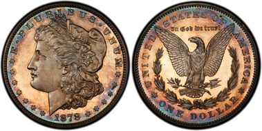 1878 7TF $1 Reverse of 1878 PR64CAM