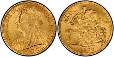 1900 1/2 Sov S-3878 MS63