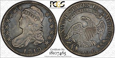 1819/8 50C O-105 VF30