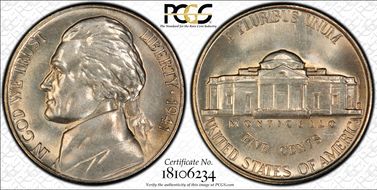 1941-S 5C Inverted MM, FS-503 MS66