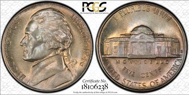 1946-S 5C DDO FS-101 MS66