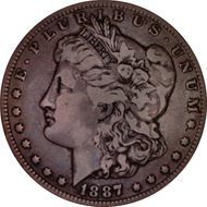 1887-O $1 F15