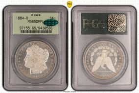 1884-O $1 MS65DMPL