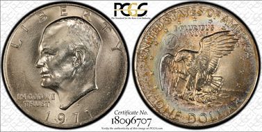 1971-D $1 MS65