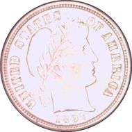 1897-S 10C MS64