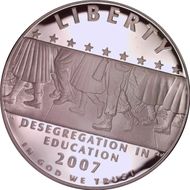 2007-P $1 Desegregation PR68+ DCAM