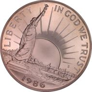 1986-S 50C Statue Of Liberty PR68DCAM