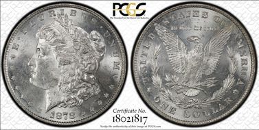 1878 8TF $1 VAM 22 Polished LIB MS64