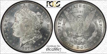 1878 8TF $1 VAM 5 Doubled RIB MS64