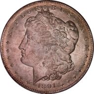 1891-O $1 MS64