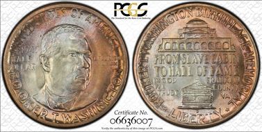 1947-D 50C Booker T. Washington MS67