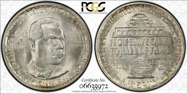 1949-D 50C Booker T. Washington MS67+
