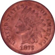 1875 1C MS65RD
