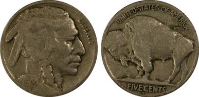 1918-S 5C 2 Feathers, FS-401 VG8