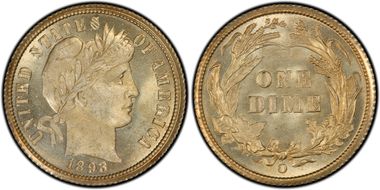 1893-O 10C MS66