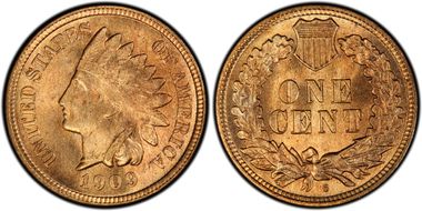 1909-S 1C Indian MS65RD