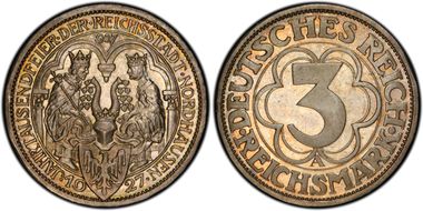 1927-A 3 Mk Nordhausen J-327 PR66