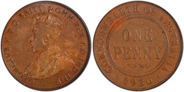 1930 (m) 1D Indian obverse VF30BN