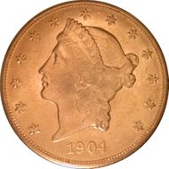 1904 $20 MS62