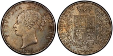 1874 1/2 Cr S-3889 MS64