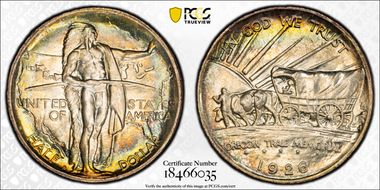 1926-S 50C Oregon MS68