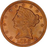 1856-C $5 AU50