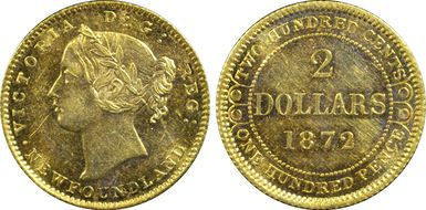 1872 $2 MS62