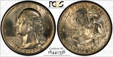 1976-D 25C Clad MS66