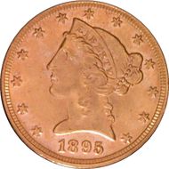 1895 $5 MS63