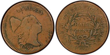 1797 1/2C Plain Edge VG10BN