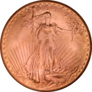 1907 $20 Saint-Gaudens MS64