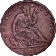 1855/54 50C Arrows VF25