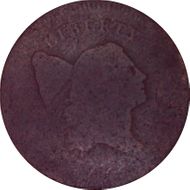 1795 1/2C Plain Edge, No Pole FR2BN