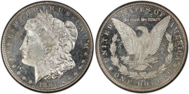 1891-CC $1 VAM 3 Spitting Eagle MS64DMPL