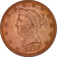 1907 $10 Liberty MS62