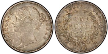 1840(C or B) Rupee SW-3.33 AU58